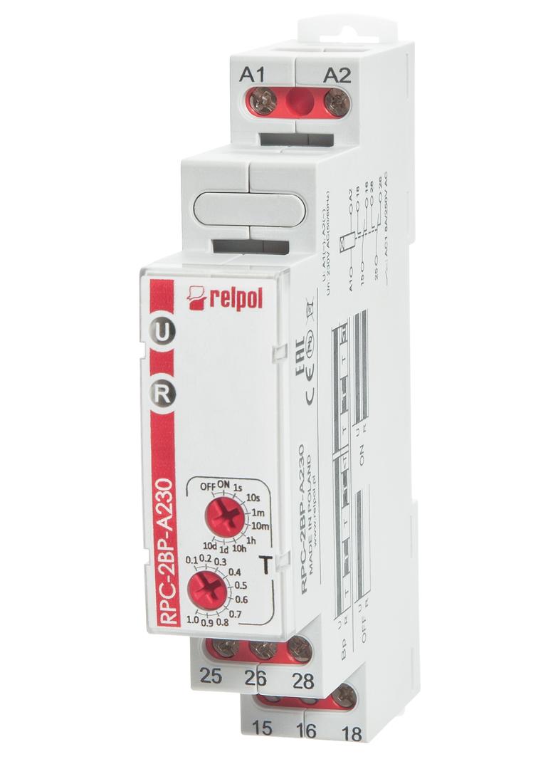Przekaźnik czasowy RPC-2WU-A230 2P 230V AC 8A / 250V AC RELPOL