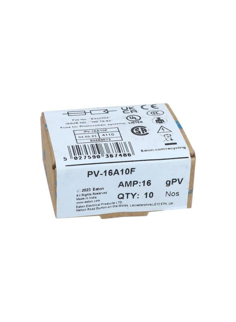 PV-16A10F Wkładka PV cylindryczna 16A 1000V DC 10x38MM PV-16A10F EATON