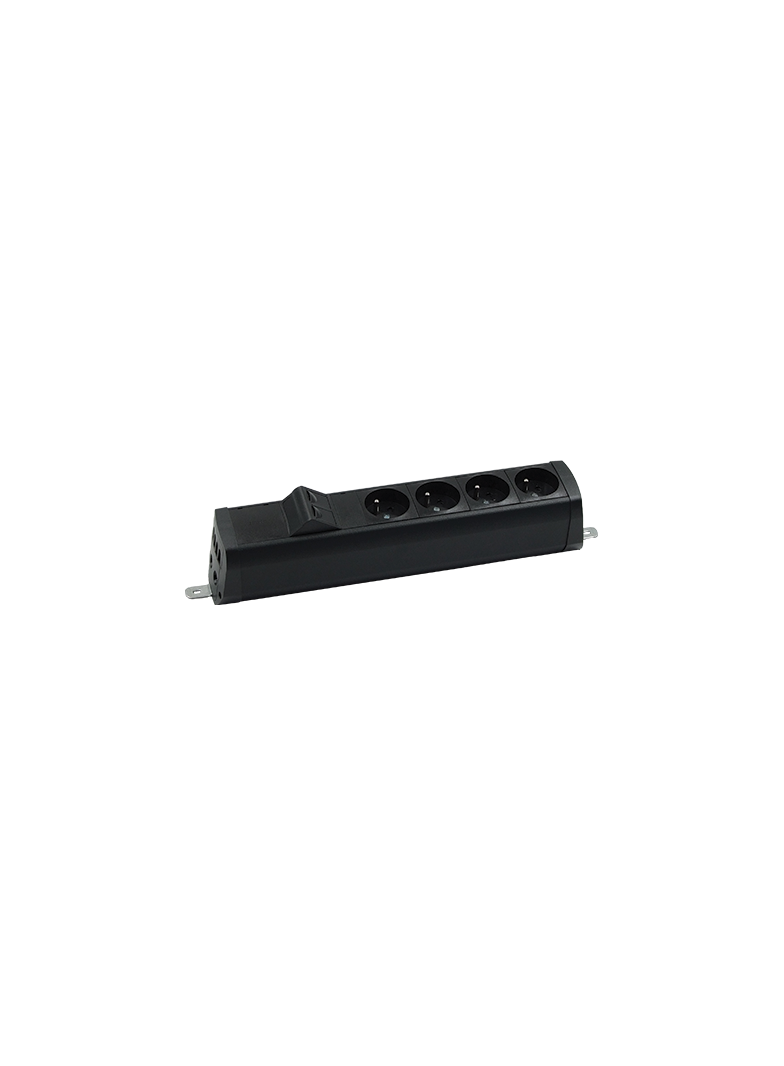 "Simon 480 TS48-210E400K0-44 Listwa poszerzona 4 gn. typ E i płytka 2xRJ45 keystone