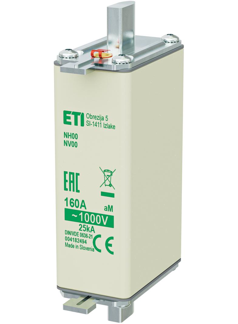 Wkładka topikowa NH silnikowa NH00 85 aM 160A 1000V 004182494 ETI
