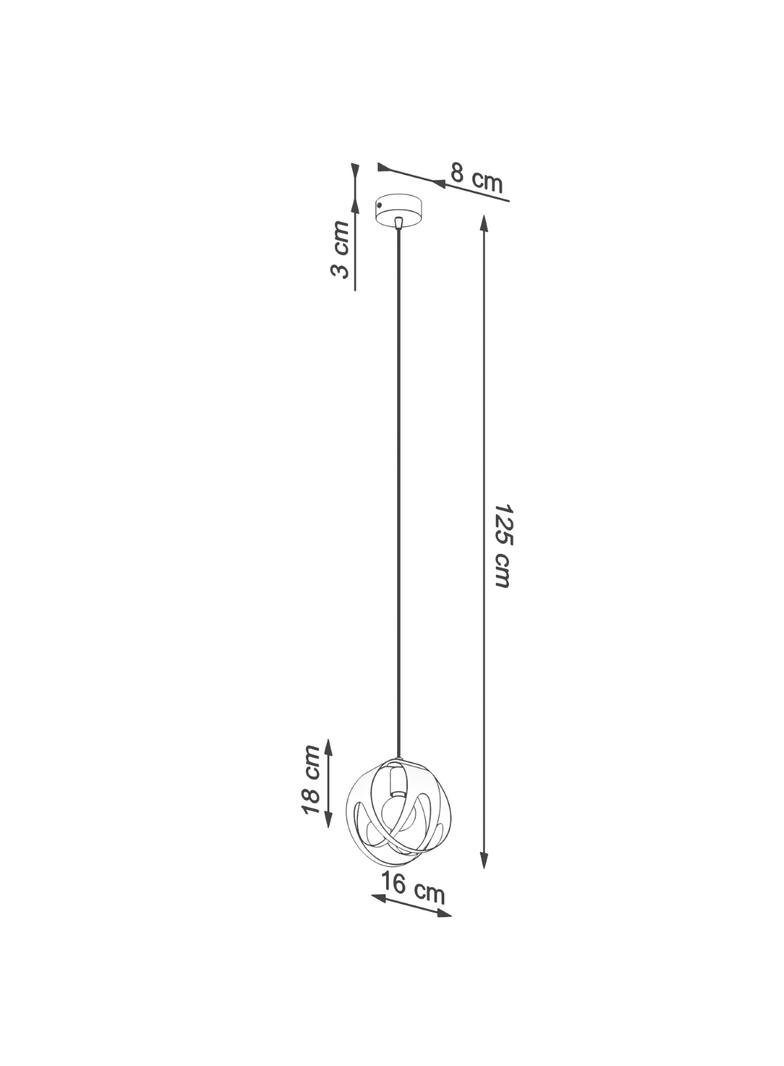 Lampa wisząca TULOS 1 biała