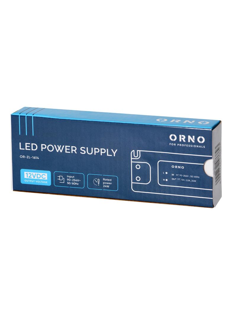 Zasilacz LED 12V DC 24W 2A IP20 OR-ZL-1614 ORNO