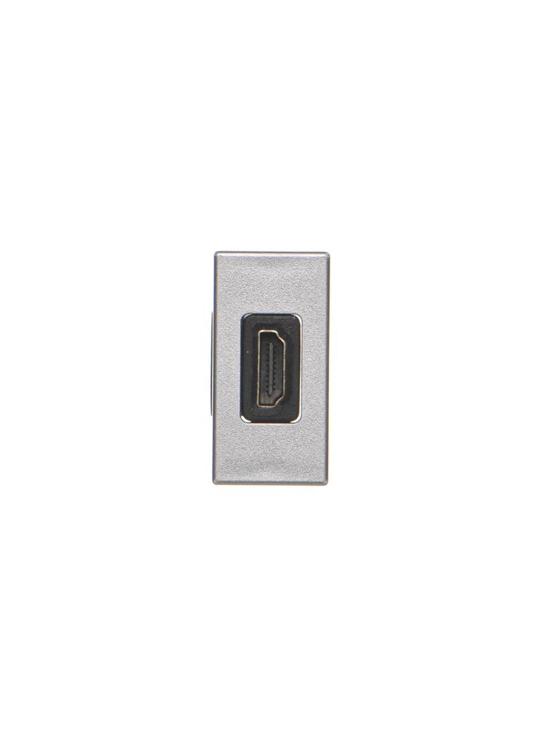 Simon Connect Płytka K45/2 adapter HDMI-HDMI 225x45mm + wkład aluminium K129B/8 KONTAKT