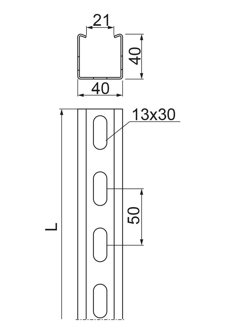 Ceownik wzmocniony CWC40H40/3E