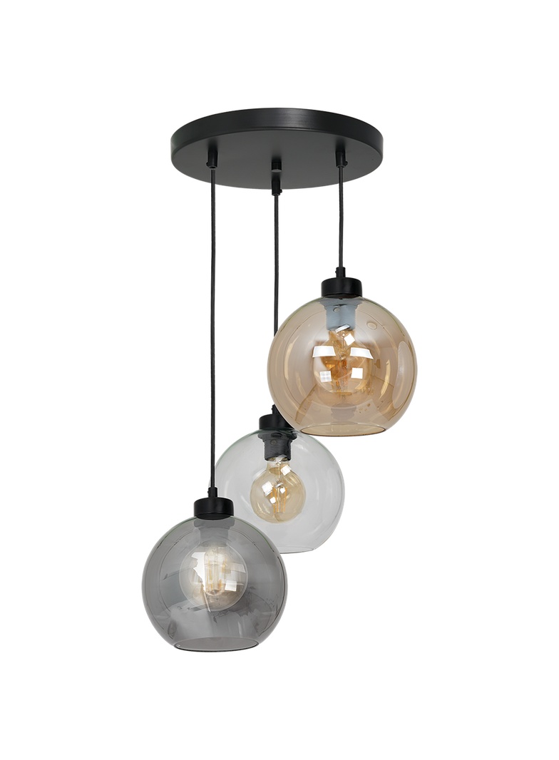 Milagro lampa wisząca Sofia Mix 3xE27 czarny MLP6585