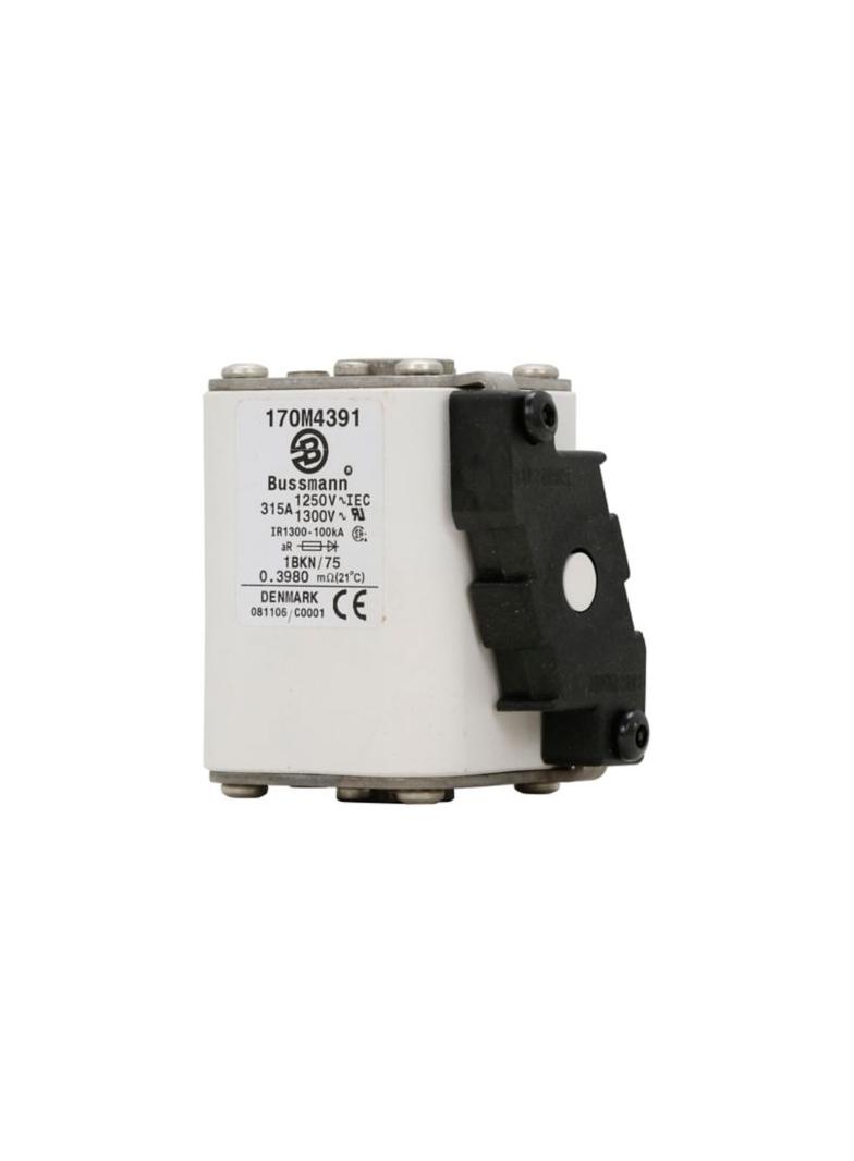 FUSE 315A 1250V 1BKN/75 AR CU Wkładka szybka 315A AC 1250V rozmiar 1 53x69x74 mm aR IEC UL 170M4391