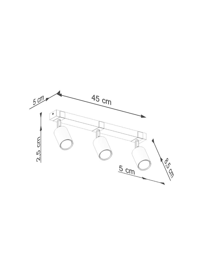 Plafon FAGER 3 czarny