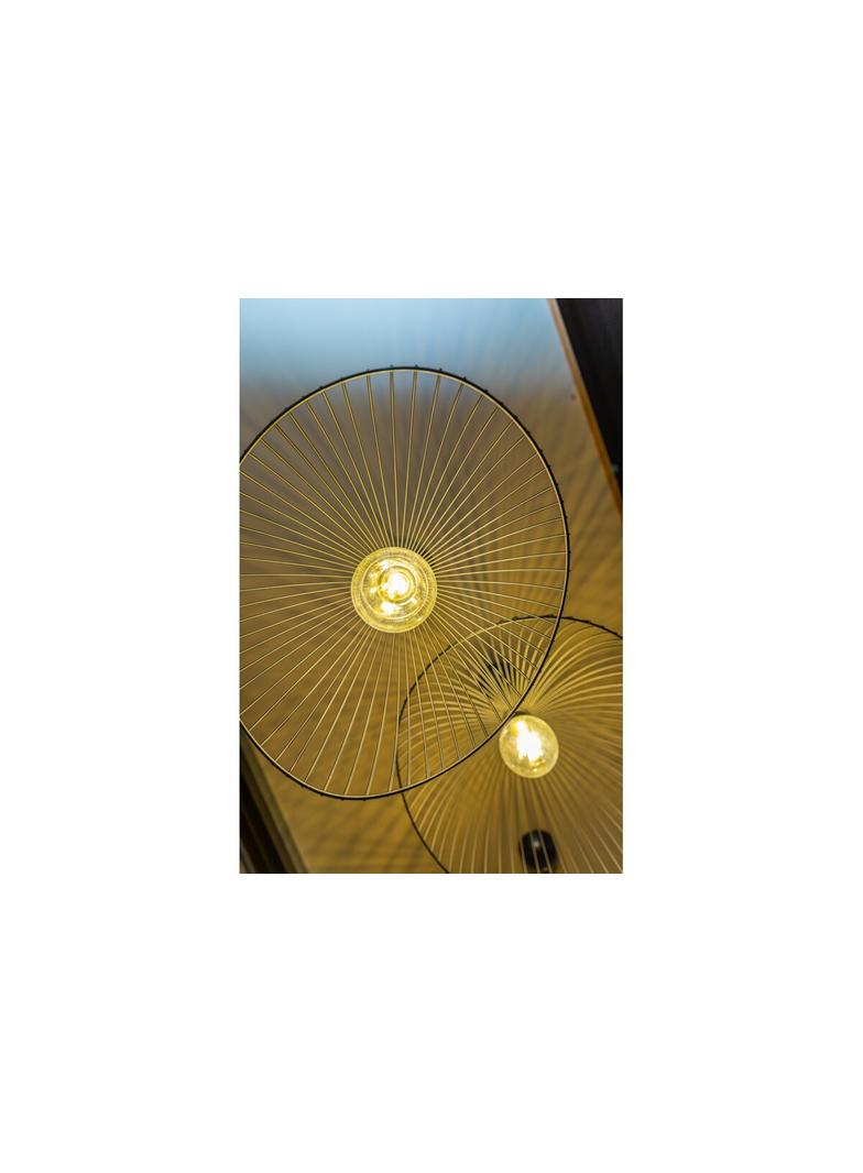 OPRAWA SUFITOWA RETO 2, 4151, AC220-240V, 50/60Hz, 1*E27, IP20, ŚREDNICA 50 cm, POJEDYNCZA, CZARNA