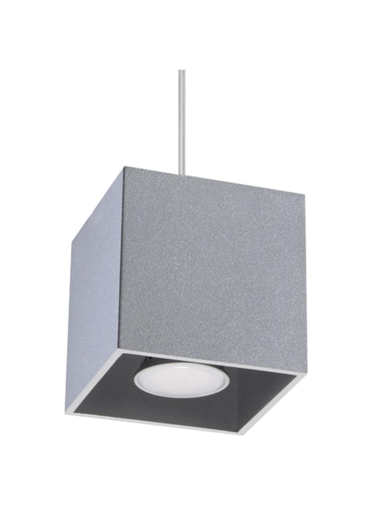 Sollux Lampa wisząca QUAD 1 szary SL.0061