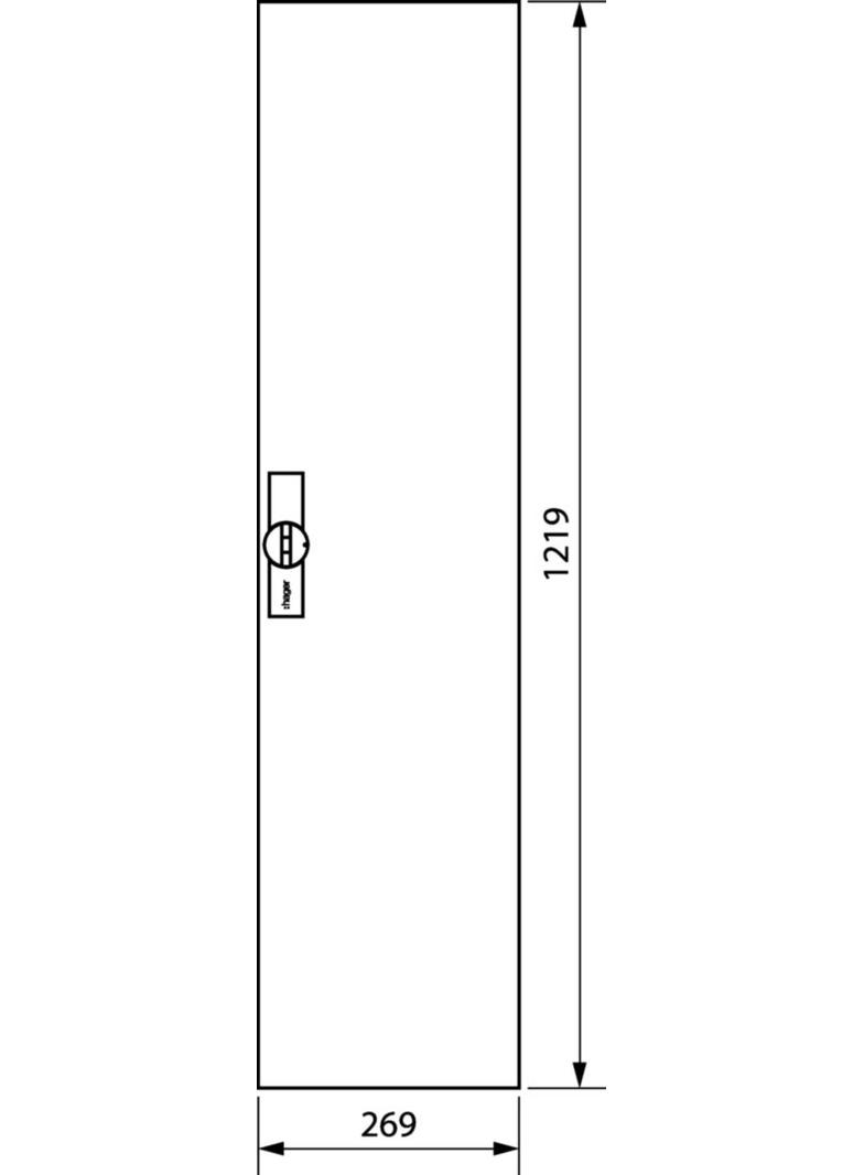 univers Drzwi prawe do obudowy IP44 1250x300mm FZ026N HAGER