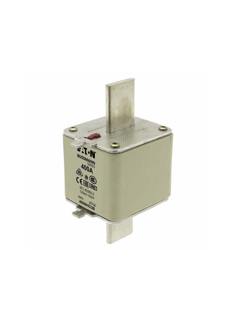 NH FUSE 400AMP 500V gG SIZE 3 DUAL IND Wkładka NH3 400A 500V GL/GG podwójny wskaźnik 400NHG3B EATON