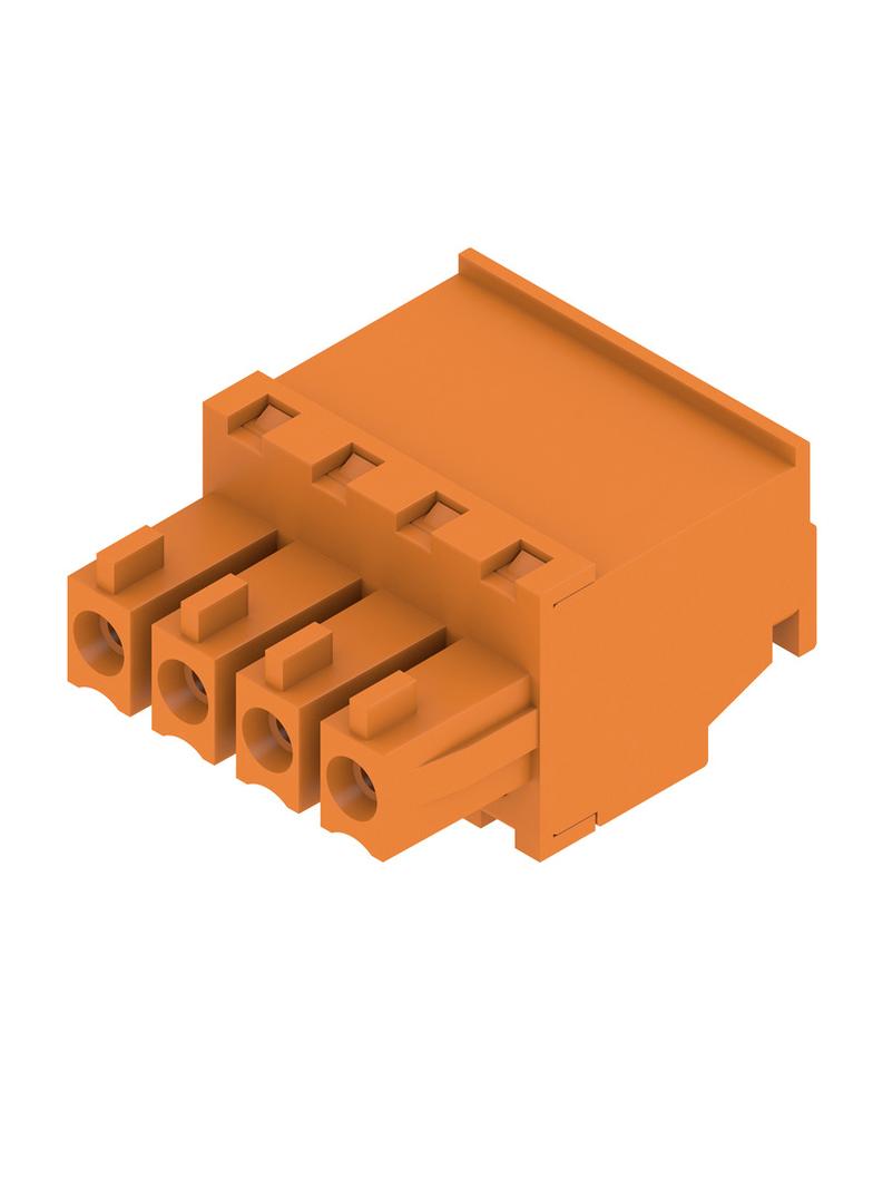 BCZ 3.81/04/270 SN OR BX Wtyk PCB (złącze wiązki), 3.81 mm, Liczba biegunów: 4, Przyłącze z jarzmem /50szt./ 1940210000 WEIDMÜLLER