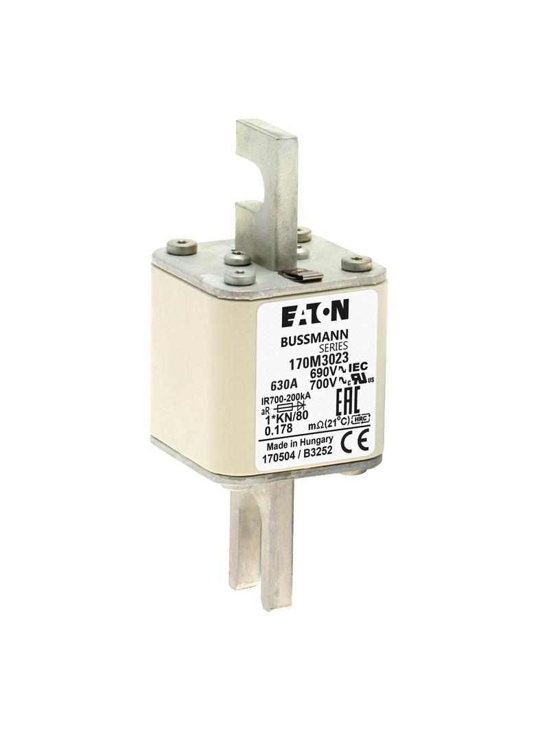 630A 690V 1*/80 aR INDICATOR FUSE Wkładka szybka 630A AC 690V compact DIN 1 45x45x104 mm, 170M3023 E