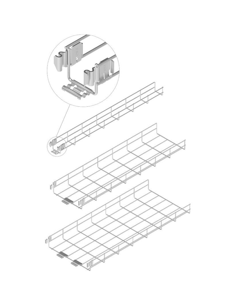 KSG500H60/3 Korytko siatkowe zgrzewane z drutu galwanicznego