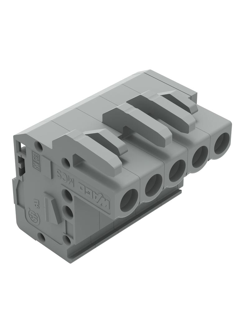 MCS-MIDI Classic gniazdo kątowe 5-bieg. szare raster 5 mm /100szt./ WAGO