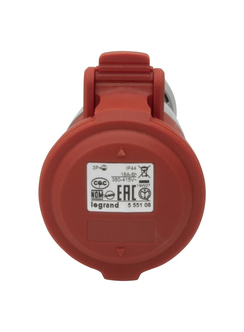 P17 Tempra Pro Gniazdo Przenośne 16A 3P+Z 400V IP44 555108 LEGRAND