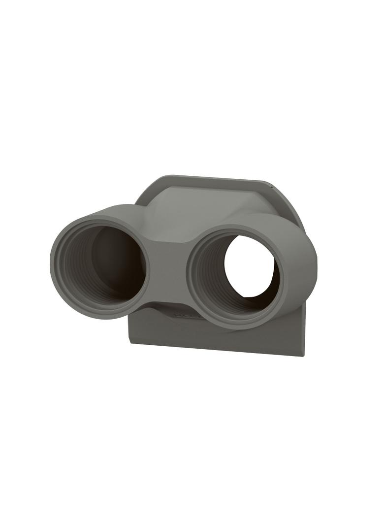 NOWE PLEXO - PRZEPUST KABLOWY - 2 WEJŚCIA - IS020 ANTRACYT