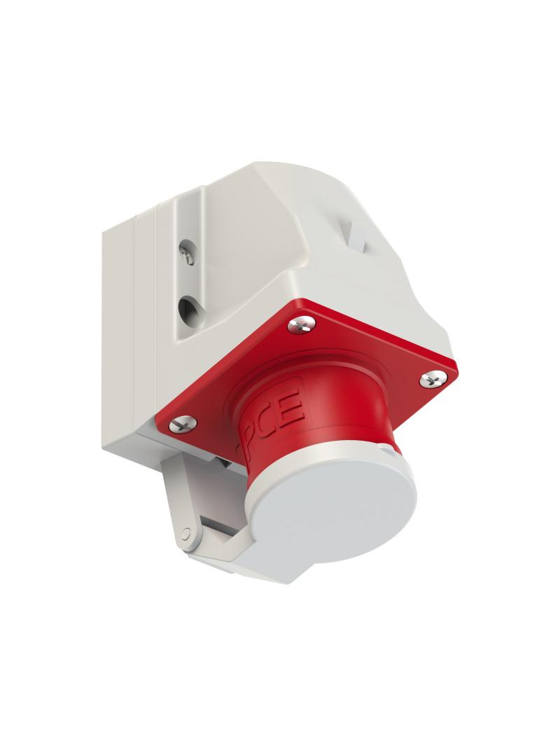 WTYCZKA ODBIORNIKOWA Z KLAPKĄ 16A 400V 3P+Z  IP44