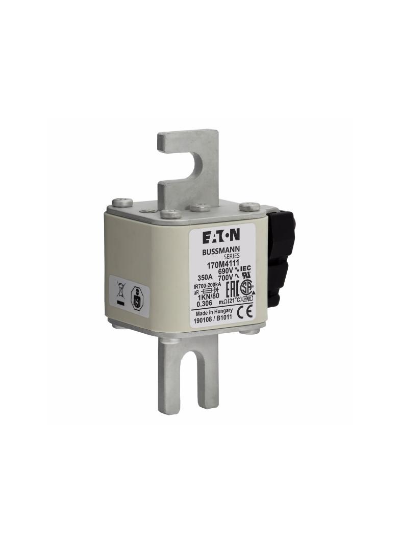 350A 690V 1KN/80 aR INDICATOR FUSE Wkładka szybka 350A AC 690V DIN 1 53x69x108 mm aR DIN 170M4111 EA