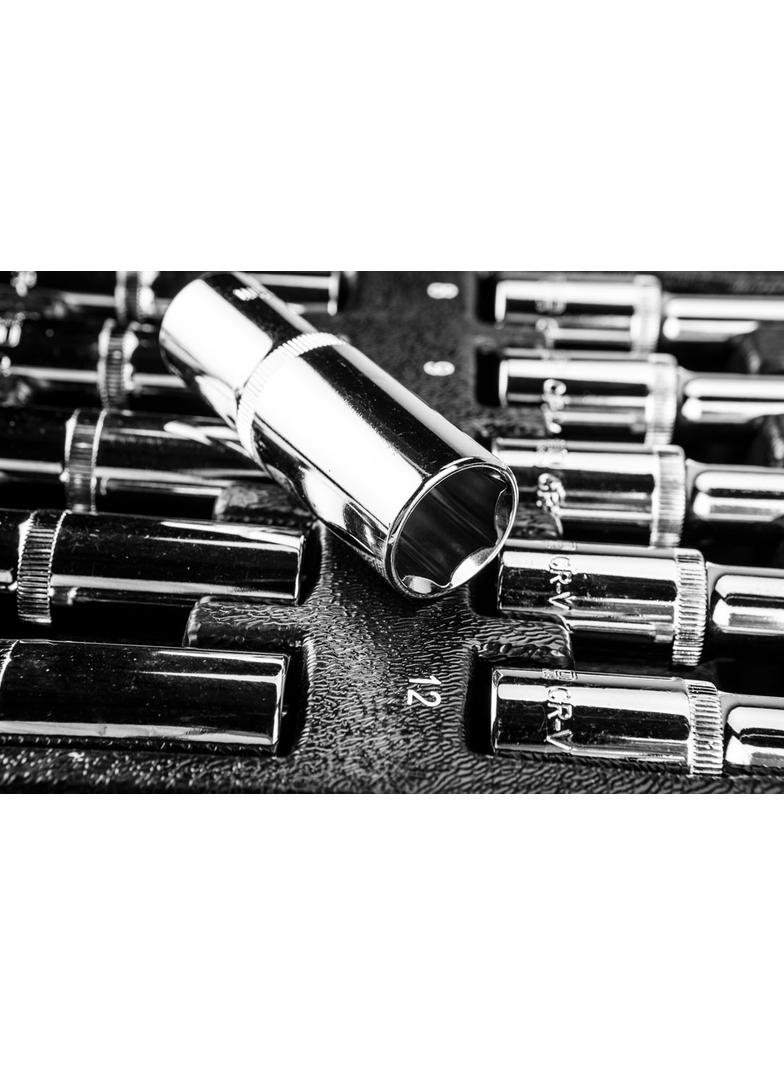 Nasadki długie 1/2", 8-21 mm, zestaw 14 szt., wkładka