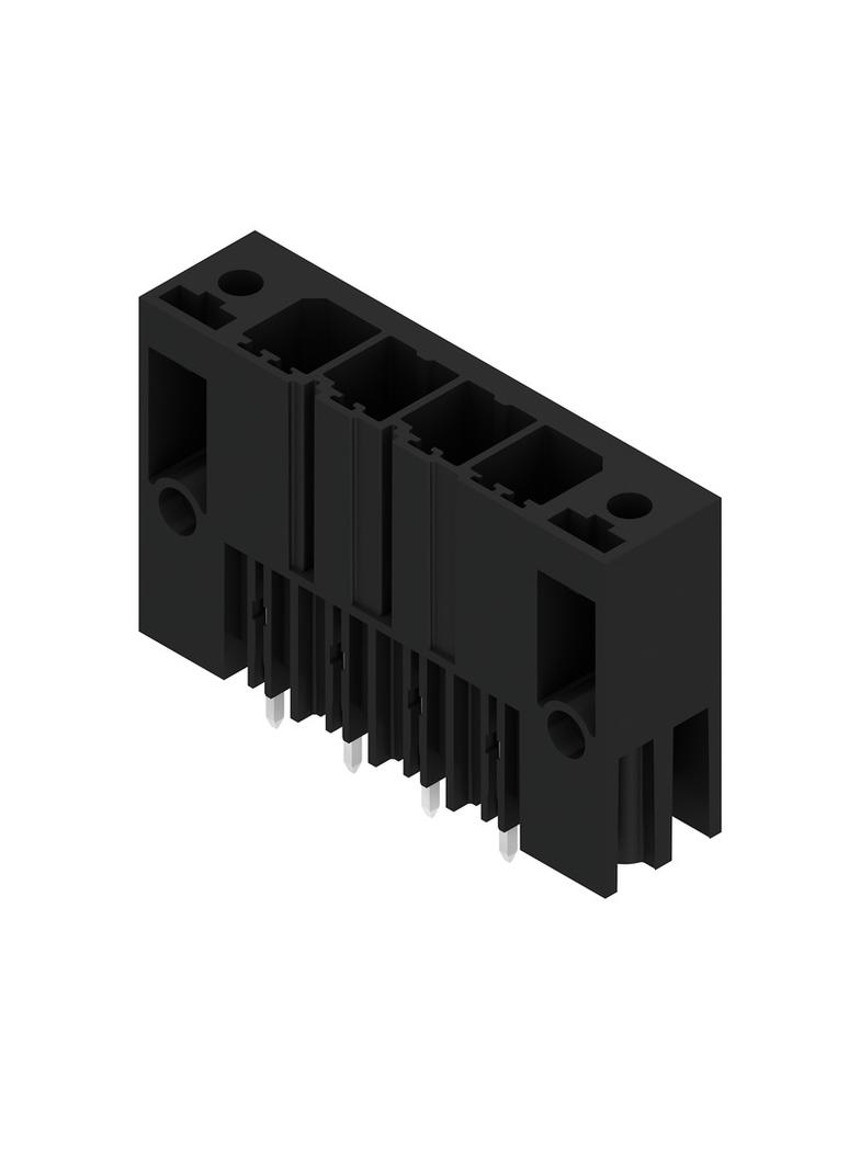 SV 7.62HP/04/180FX 3.5SN BK BX Wtyki PCB (złącza płyty), 7.62 mm, Liczba biegunów: 4, kąt odejścia: 180° /36szt./ 1931060000 WEIDMÜLLER