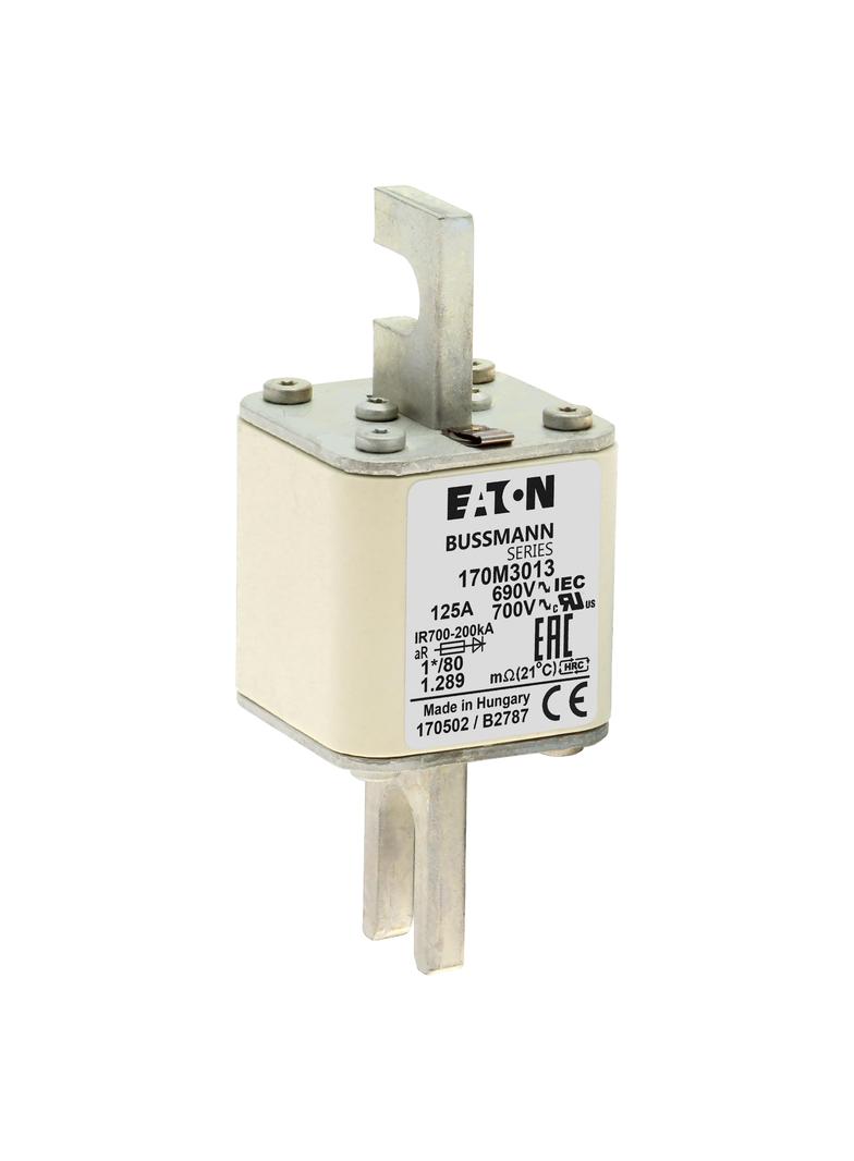 125A 690V 1*/80 aR INDICATOR FUSE Wkładka szybka 125A AC 690V compact DIN 1 45x45x104 mm, 170M3013 E