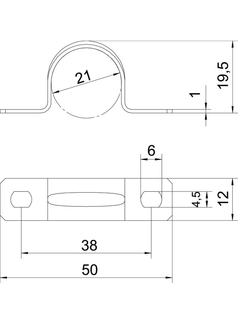 605, OBEJMY MOCUJĄCE 21MM OC.GAL.