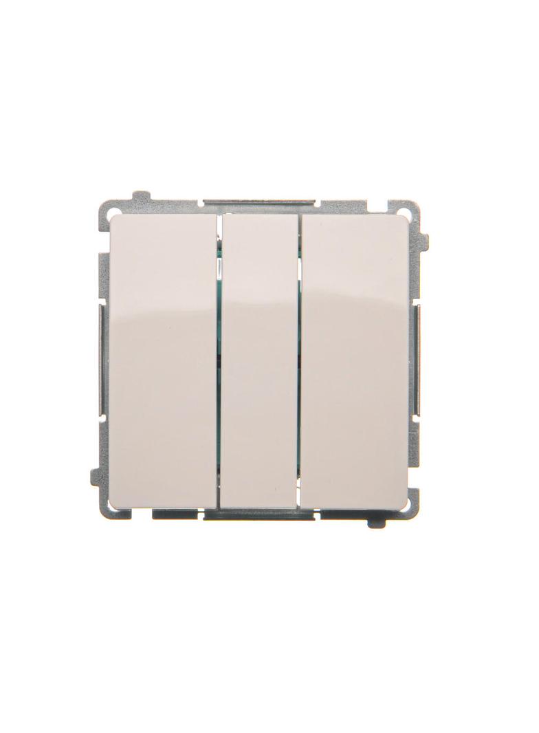 Simon Basic Łącznik potrójny 10A szybkozłączka biały