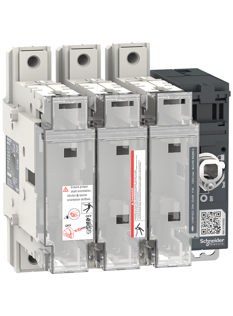 Rozłącznik bezpiecznikowy, FuPacT, 125A, 3P, NFC 22*58