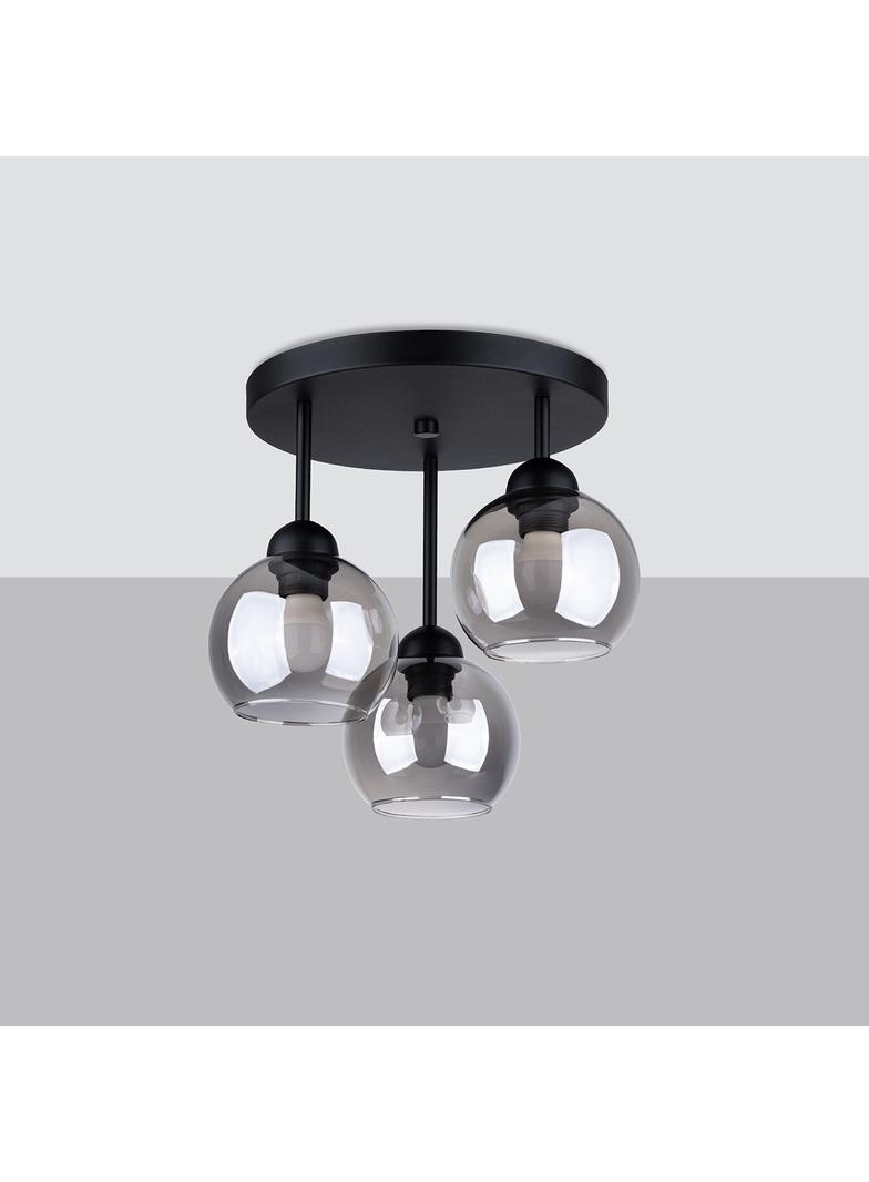 Sollux Żyrandol ALINO 3 czarny SL.1140