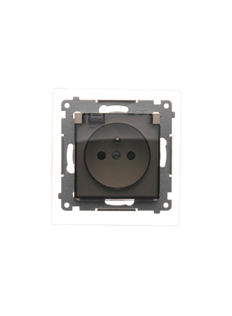 Simon 54 Gniazdo bryzgoszczelne z/u IP44 z klapką tran