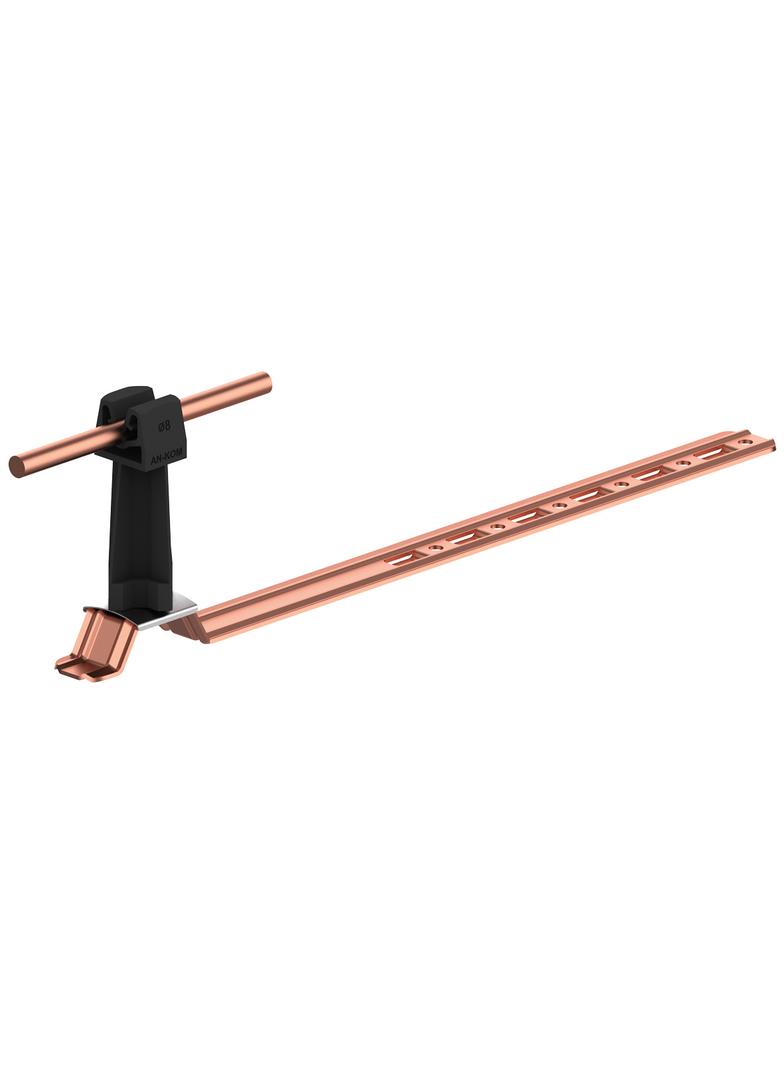 AN-20KP/CU/C-N Uchw.dach.uniw.Z-zatrz. L=42cm,H=7cm /CU/ czarny