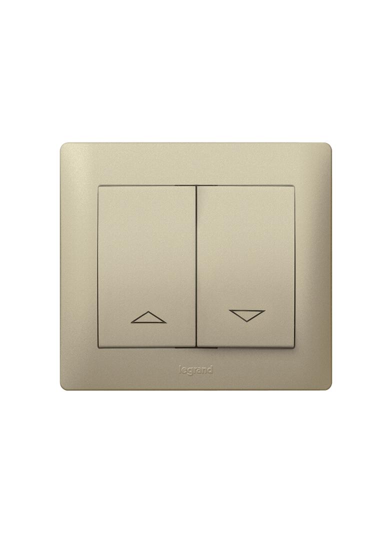 SISTENA LIFE KLAWISZ TITAN PODWÓJNY DO MECHANIZMÓW STEROWANIA ROLETAMI, Legrand