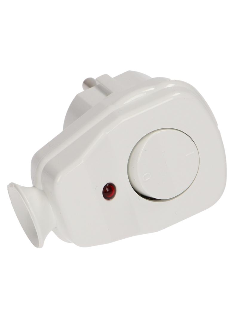 Wtyczka kątowa z włącznikiem i kontrolką AWA-ŁK/BIAŁA ORNO