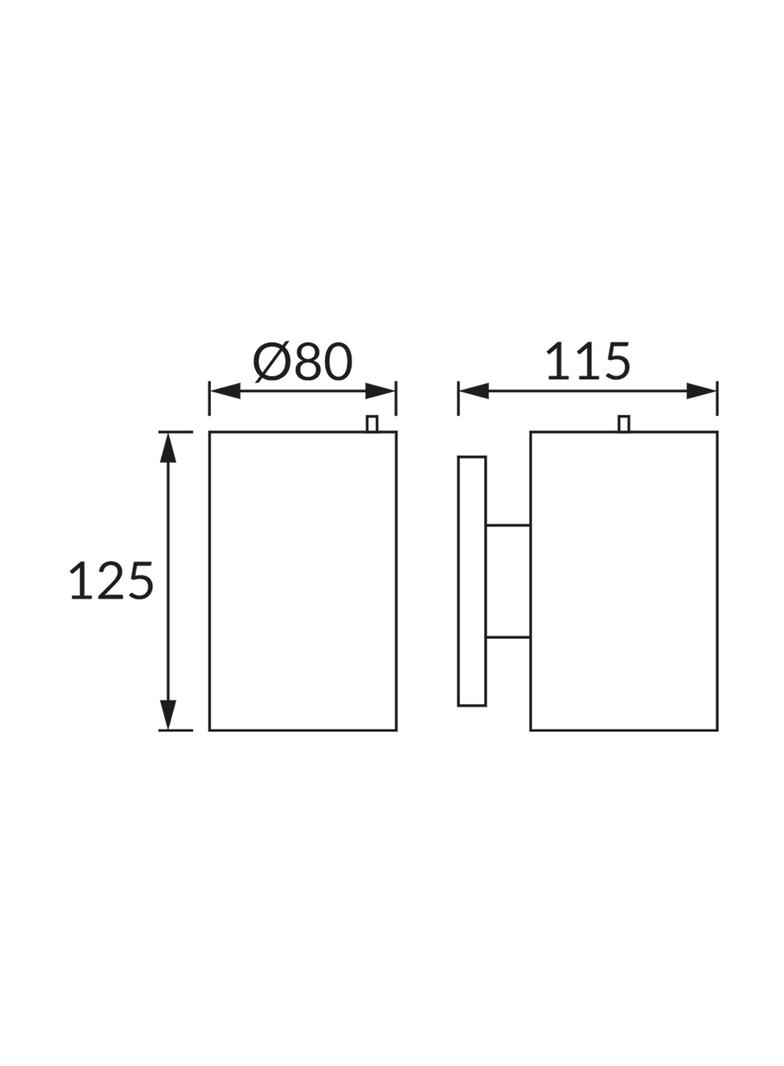BASTION LED 0,2W BLACK CW