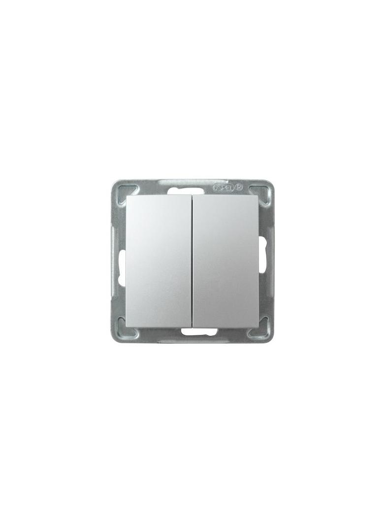 IMPRESJA Łącznik podwójny krzyżowy - kolor srebro