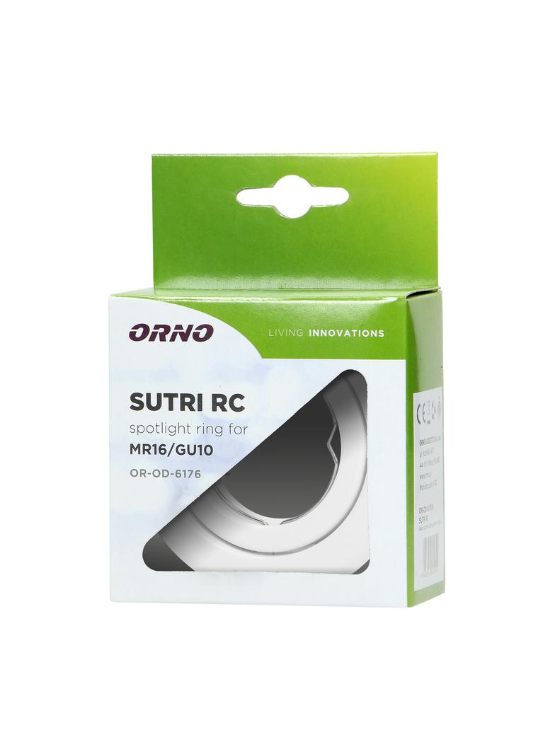 SUTRI RM ramka dekoracyjna oprawy punktowej MR16/GU10 max 50W okrągła regulowana biała AD-OD-6176/W