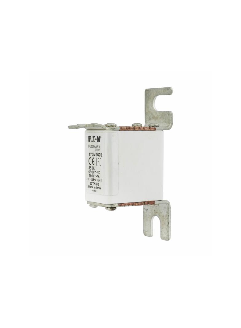 350A 690V aR 00TN/80 TYPE T IND. FUSE Wkładka szybka 350A AC 690V DIN 00 aR DIN IEC nieizol 170M2670