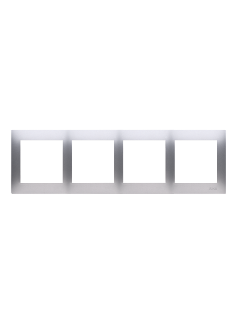 Simon 54 Premium Ramka 4-krotna PREMIUM IP20 / IP44 srebrny mat DR4/43 KONTAKT