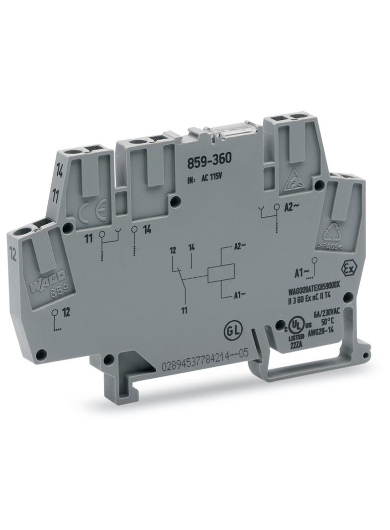 złączka z przekaźnikiem minaturowym 115V AC 1p WAGO