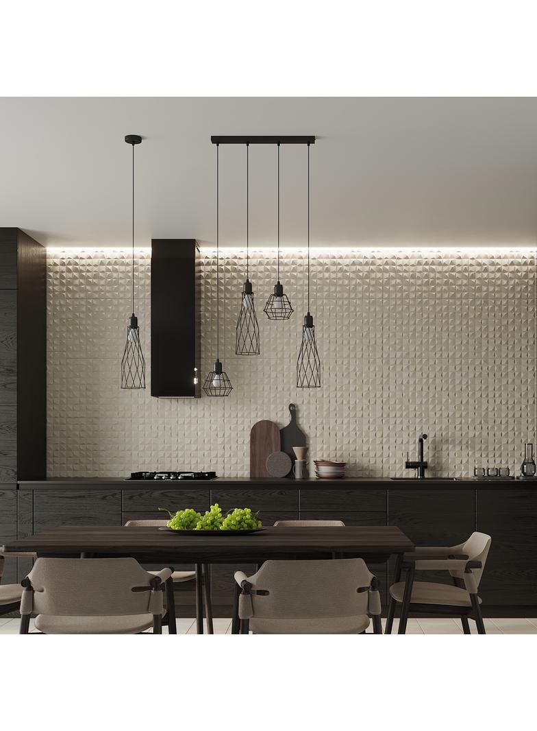 Sollux Lampa wisząca SUBA 4L czarna SL.1167