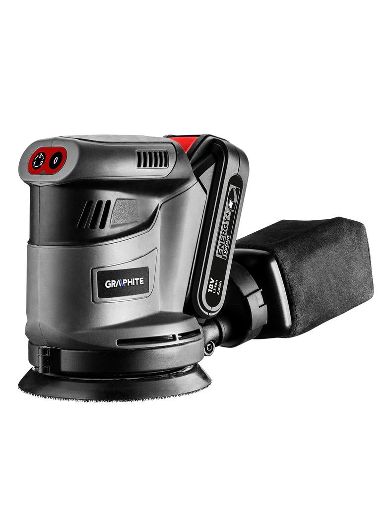 Szlifierka mimośrodowa Energy+ 18V, Li-Ion, stopa 125 mm, bez akumulatora