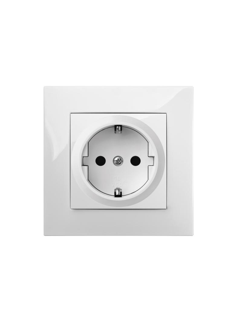 CARLA Gniazdo 2P+Z schuko z przesłonami torów prądowych