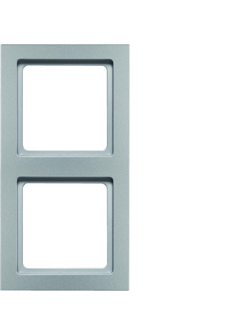 BERKER Q.3 Ramka podwójna aluminium aksamit lakierowana 10126094 HAGER