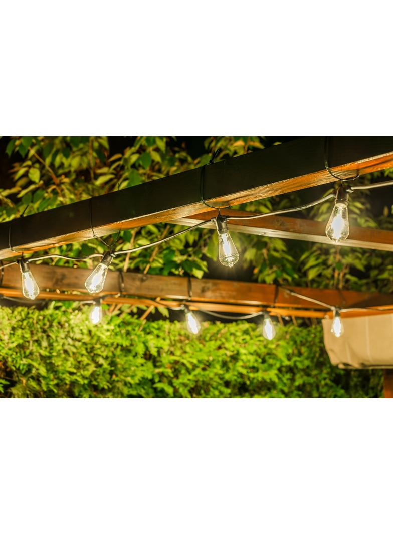 GIRLANDA OGRODOWA 7,5m,AC220-240V,50-60Hz,10XE27,2X1,5mm