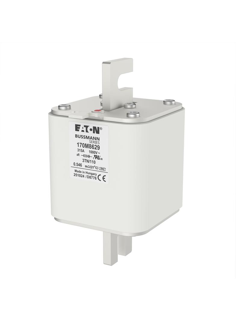 315A 1000V 3TN/110 aR INDICATOR FUSE Wkładka szybka 315A AC 1000V DIN 3 74x90x139 mm aR, 170M8629 EA