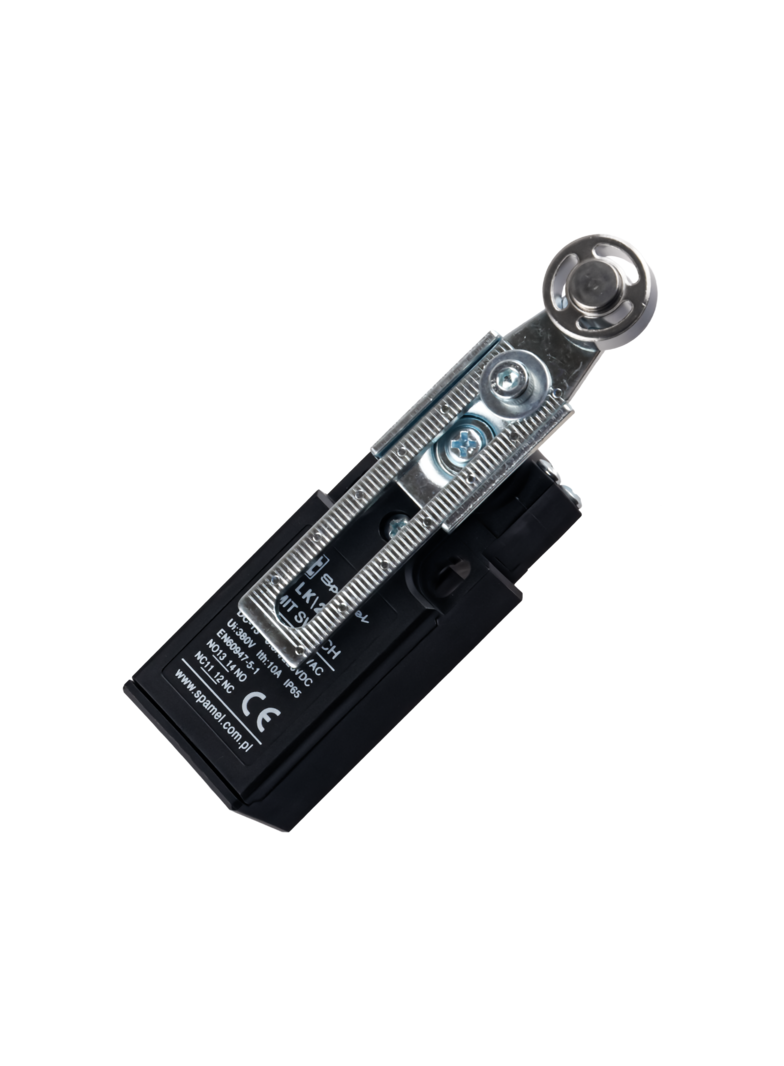 ŁĄCZNIK KRAŃCOWY (TWORZYWO) DŹWIGNIA Z ROLKĄ