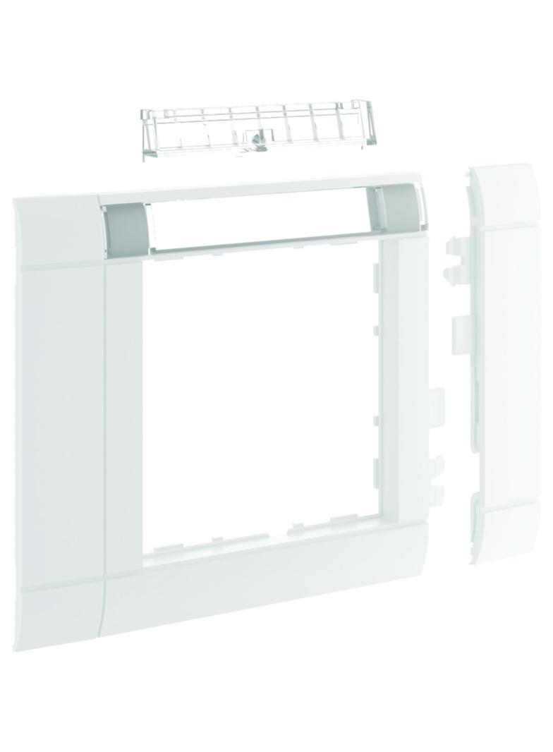 tehalit.WA Maskownica 80mm 1-krotna 50x50mm pole opisowe PC-ABS bezhalog biały GR0802B9016 HAGER