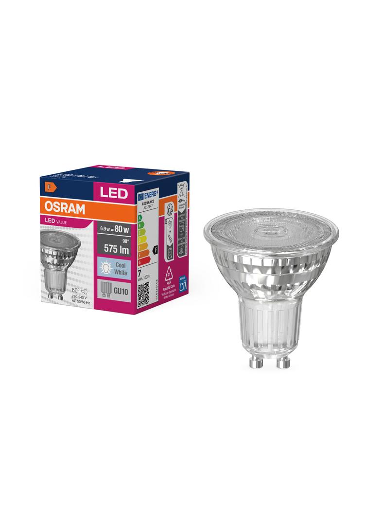 Żarówka LED VALUE PAR16 80 60 6,9W/840 GU10 575lm 4058075096783 LEDVANCE