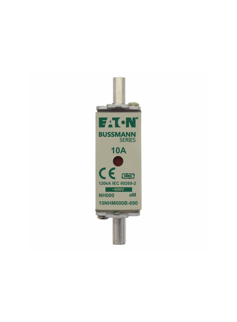 NH FUSE 10AMP 690V aM SIZE 000 Wkładka NH000 10A 690V AM podwójny wskaźnik 10NHM000B-690 EATON